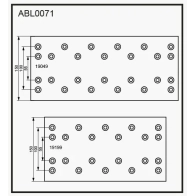 Тормозные накладки, башмаки ALLIED NIPPON ABL0071 YE 90H 1441280717
