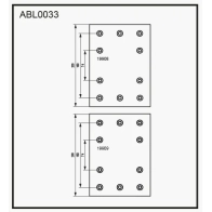 Тормозные накладки, башмаки ALLIED NIPPON 1441280736 ABL0033 6HI83 Y