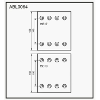 Тормозные накладки, башмаки ALLIED NIPPON ABL0064 6US AF 1441280742