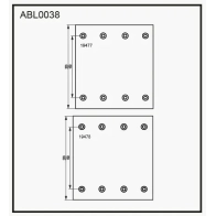 Тормозные накладки, башмаки ALLIED NIPPON OCOCY N 1441280744 ABL0038