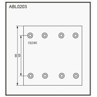 Тормозные накладки, башмаки ALLIED NIPPON ABL0203 6Z7 PY 1441280766