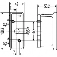 Габаритный фонарь HELLA E4 280 E4 9374 2xs007841027 18566 - Изображение 2
