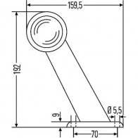 Габаритный фонарь HELLA 18668 0240CCM E13 9401 2xs340107001 - Изображение 2