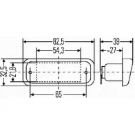 Подсветка номера HELLA 2KA 005 049-011 15024 AMCHX E1 22871 - Изображение 2