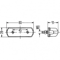 Подсветка номера HELLA 2KA 001 389-101 14987 023001 E1 12815 - Изображение 2