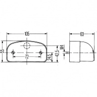 Подсветка номера HELLA 14979 E1 12820 2KA 001 386-281 EE0X4RE - Изображение 2