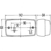 Фонарь заднего хода HELLA 028506 2zr002589011 E1 8725 18770 - Изображение 2