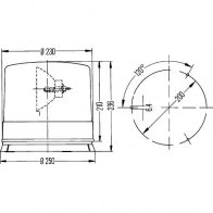 Проблесковый маячок HELLA 15720 E4 6504 025039 2rl004102001 - Изображение 2