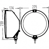 Дополнительная фара HELLA 1f9003674411 E1 34414 12747 E1 44436 - Изображение 2