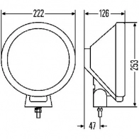 Дополнительная фара HELLA 015249 1f8006800181 E1 303 12679 - Изображение 2