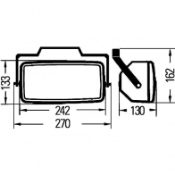 Дополнительная фара HELLA E1 880 12797 Jumbo 210 Xenon 1fe002537481 - Изображение 3