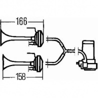 Звуковой сигнал HELLA IQL5YB 3pb003001601 1423014534 E1 20031 - Изображение 2
