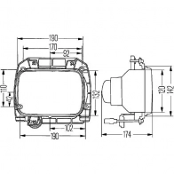 Фара HELLA 11563 012449 1BL 005 740-091 E1 7414 - Изображение 2