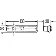Плафон подсветки салона HELLA EXJG5R 14750 2ja001357002 E1 8728 - Изображение 2