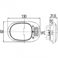 Подсветка салона HELLA 4082300289800 14949 2JA 964 916-001 J Y45OM2 - Изображение 2