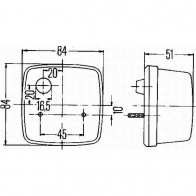 Габаритный фонарь HELLA 024507 2pf003014071 15230 E1 11793 - Изображение 2