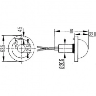 Габаритный фонарь HELLA 2pf007205001 54990404 E4 453 L 14 - Изображение 2