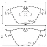 Ремкомплект тормозных накладок HELLA JCIJ6WY 8dz355200971 X 0204 33600