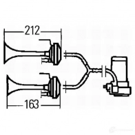 Звуковой сигнал HELLA 19006 3PB 003 001-661 4PPTW45 E9 6045 - Изображение 2