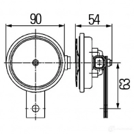 Пневматический звуковой сигнал HELLA E4 000163 S 90 18960 3al922200761 - Изображение 2