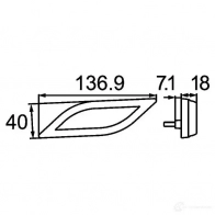 Дополнительный индикатор HELLA Shapeline Style 94Z4TJ 2bm013338011 14603 - Изображение 2