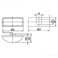 Дополнительный индикатор HELLA E1 1423 14571 HAKRFZQ 2bm008771001 - Изображение 2