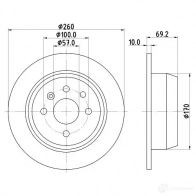 Тормозной диск HELLA 5 2408 30840 7UW5AS 8DD 355 102-731 - Изображение 4