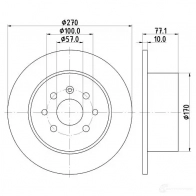 Тормозной диск HELLA 8dd355102481 5240 9 LYHZAK 30815 - Изображение 4