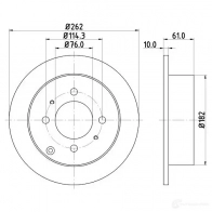 Тормозной диск HELLA 543 09 QH84ZOC 8DD 355 110-941 31660 - Изображение 4