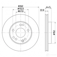 Тормозной диск HELLA 8dd355101461 HAYELC 5211 9 30713 - Изображение 4
