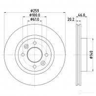 Тормозной диск HELLA 528 21 30695 8DD 355 101-281 WVQZV5W - Изображение 4