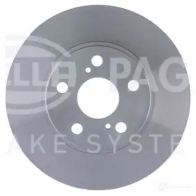 Тормозной диск HELLA CW2G5U 53 634 8DD 355 104-891 31056 - Изображение 2