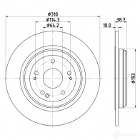 Тормозной диск HELLA 1437479673 8DD 355 132-231 CYZ8C V - Изображение 4