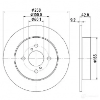 Тормозной диск HELLA 32736 8DD 355 122-521 5527 9PRO 2SHA6U - Изображение 4