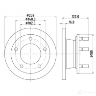 Тормозной диск HELLA 8DD 355 101-471 S4VN64 5211 0 30714 - Изображение 4