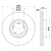 Тормозной диск HELLA W150M3 8dd355128631 5 4519PRO_HC 1193339175 - Изображение 4