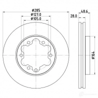Тормозной диск HELLA 553 61 B1U899 8dd355117681 32327 - Изображение 4