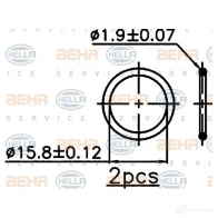 Тормозной диск HELLA 8dd355113991 31964 LNO32 5460 7PRO - Изображение 2