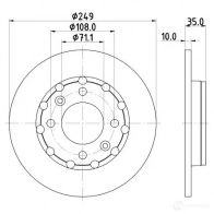 Тормозной диск HELLA 8DD 355 133-571 ST 48OI Peugeot 2008 2 (U) Кроссовер 1.2 PureTech 130 130 л.с. 2019 – 2024