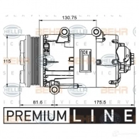 Тормозной диск HELLA 55428 PRO 8dd355118551 2YH2VE8 Mazda MPV (LW) 2 Минивэн 3.0 i V6 200 л.с. 2002 – 2006