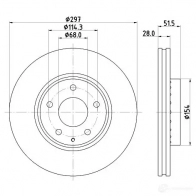 Тормозной диск HELLA 8DD 355 126-981 1437483448 CO L2H - Изображение 4
