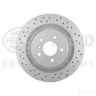 Тормозной диск HELLA 8DD 355 122-551 Mercedes M-Class (W166) 3 Кроссовер 2.1 ML 250 CDI / BlueTEC 4 matic (1604. 1603) 204 л.с. 2011 – 2015 JC6D72 55 545PRO_HC