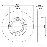 Тормозной диск HELLA 55739 PRO 32757 8DD 355 122-761 9F92Q7O - Изображение 4