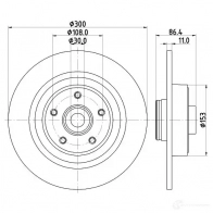 Тормозной диск HELLA 32816 QV89K 54757PR O 8DD 355 123-411 - Изображение 4