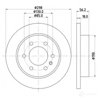 Тормозной диск HELLA 8DD 355 131-831 1437482919 VX GDJ - Изображение 4