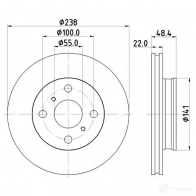 Тормозной диск HELLA 1424241066 559 46PRO JSXFH5 8DD 355 126-961 - Изображение 4