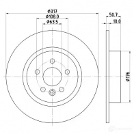 Тормозной диск HELLA 0FGP C1 1437963340 8DD 355 131-851 - Изображение 4