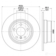 Тормозной барабан HELLA 33297 8dt355300741 6128 3 1R2X9 - Изображение 4