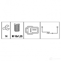 Выключатель стоп сигнала HELLA 19H WIQK 19905 4082300186727 6DD 008 622-421 - Изображение 3