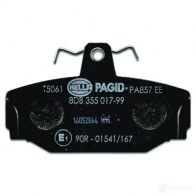 Тормозные колодки дисковые, комплект HELLA 8DB 355 017-991 29772 2 1385 7279D391 - Изображение 3